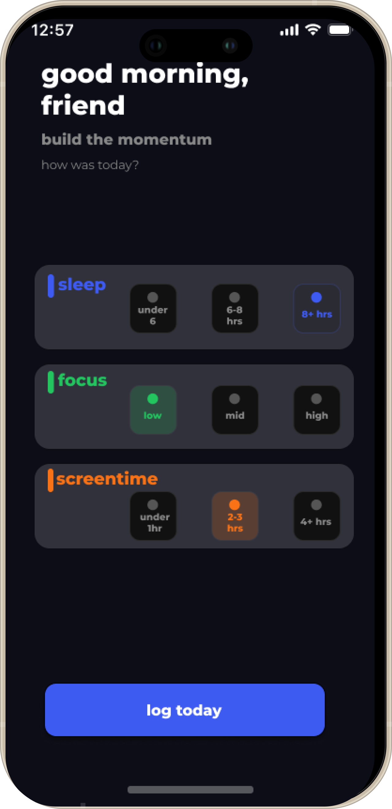 compd home screen
